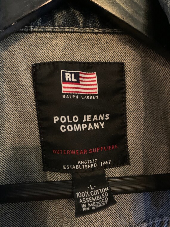 POLO Jeans / Vintage Denim Vest / 90s 