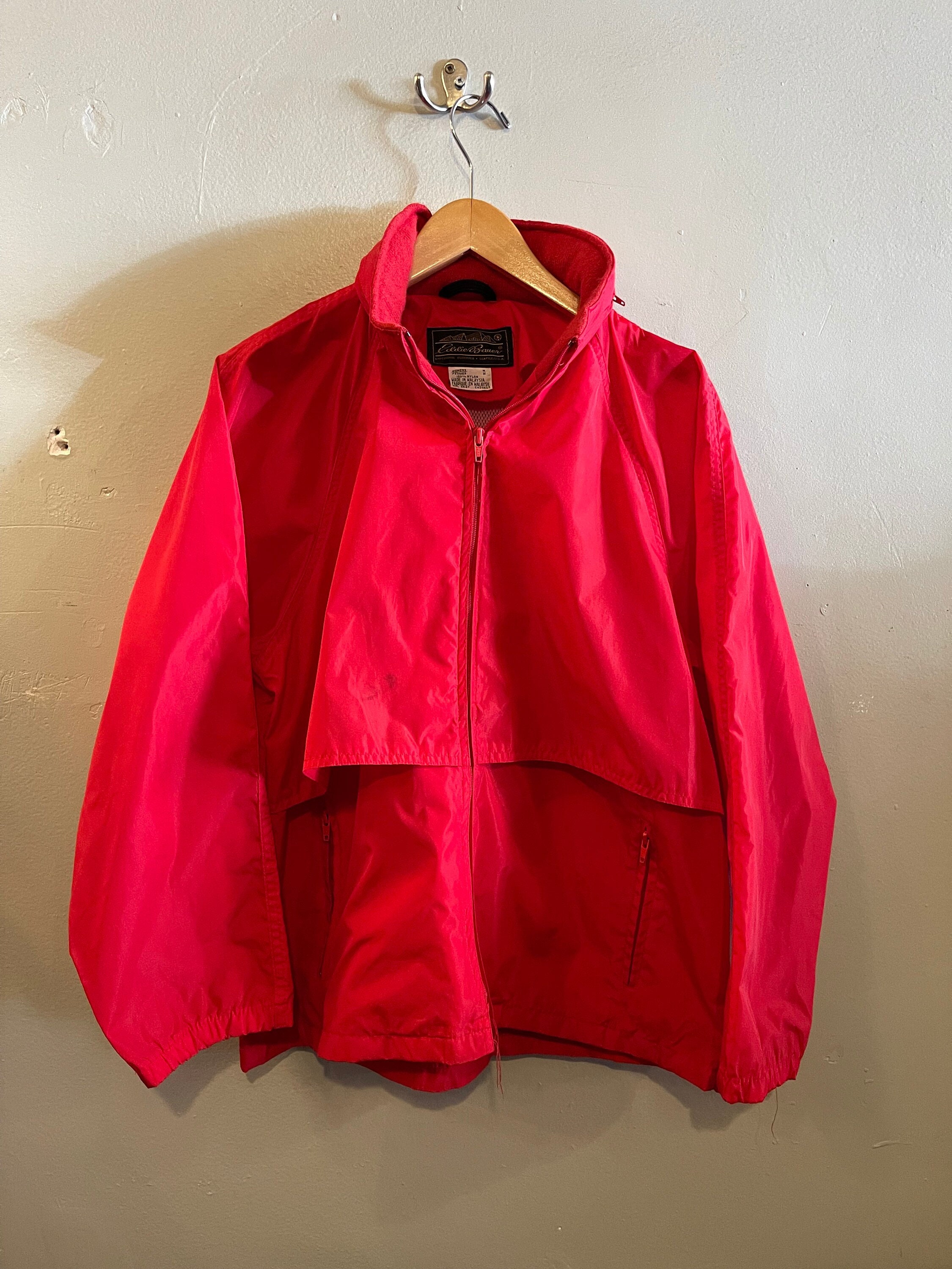 80s】old Eddie Bauer zip up nylon jacket 【公式通販】