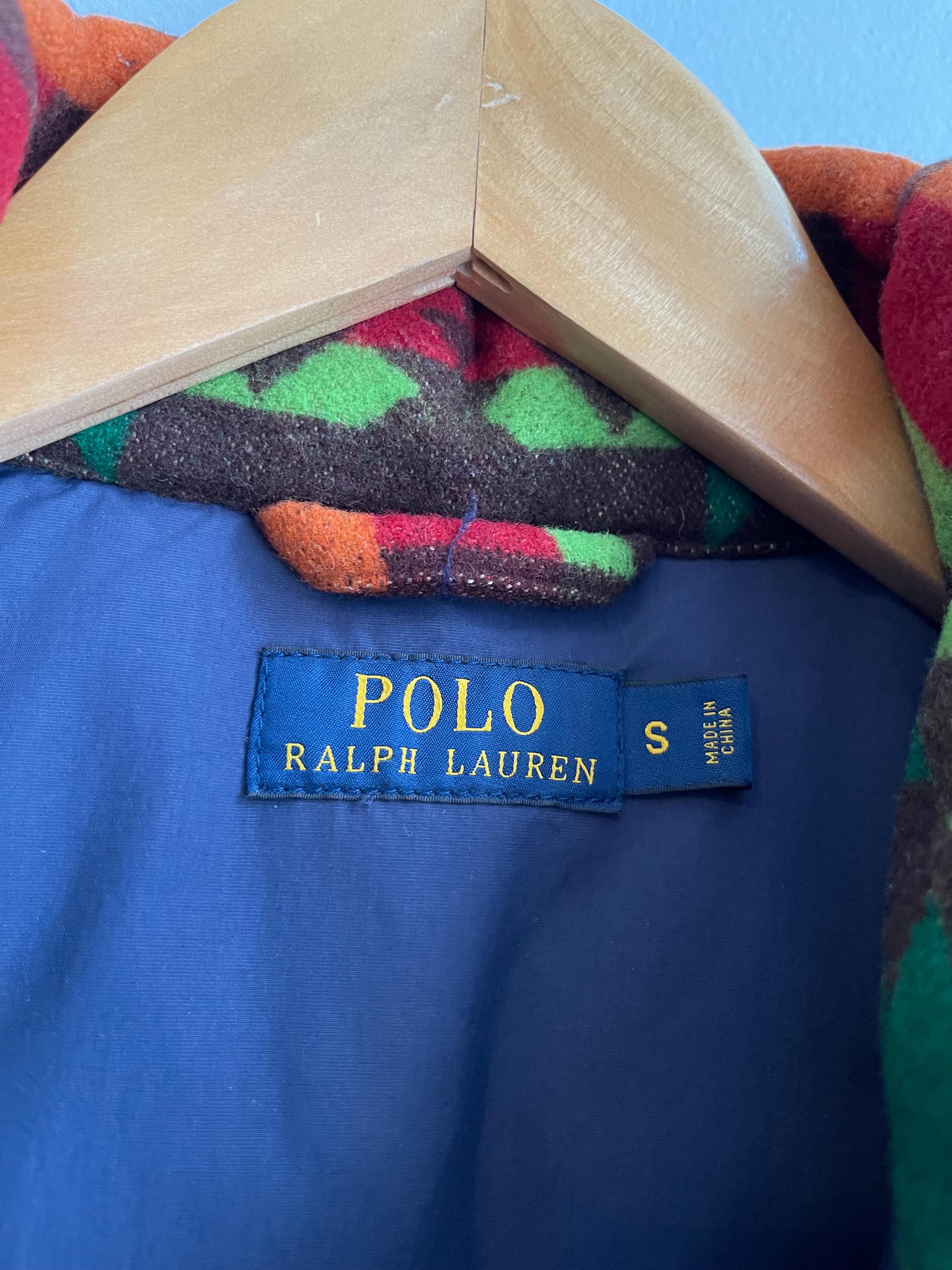 POLO RL / Aztec Vest / Wool and Leather Vest / Winter Vest