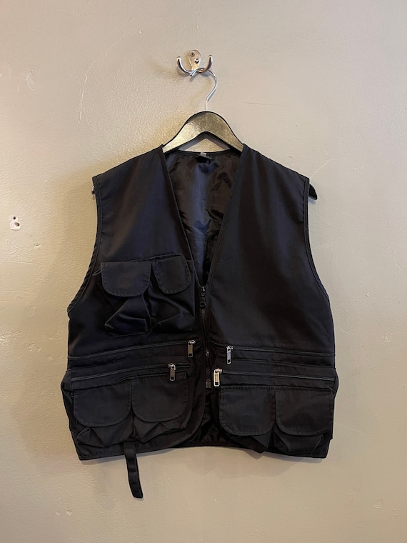 CHI-CLUB / fishing vest / black vest / outdoor ge… - image 1