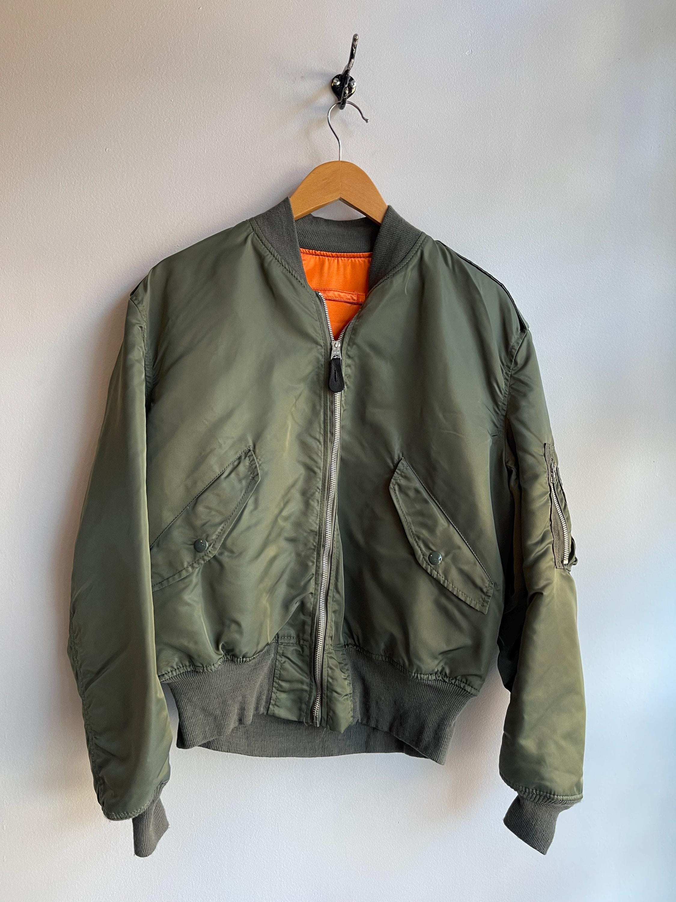 ALPHA Industries / MA-1 Bomber Jacket / Classic Green and Orange