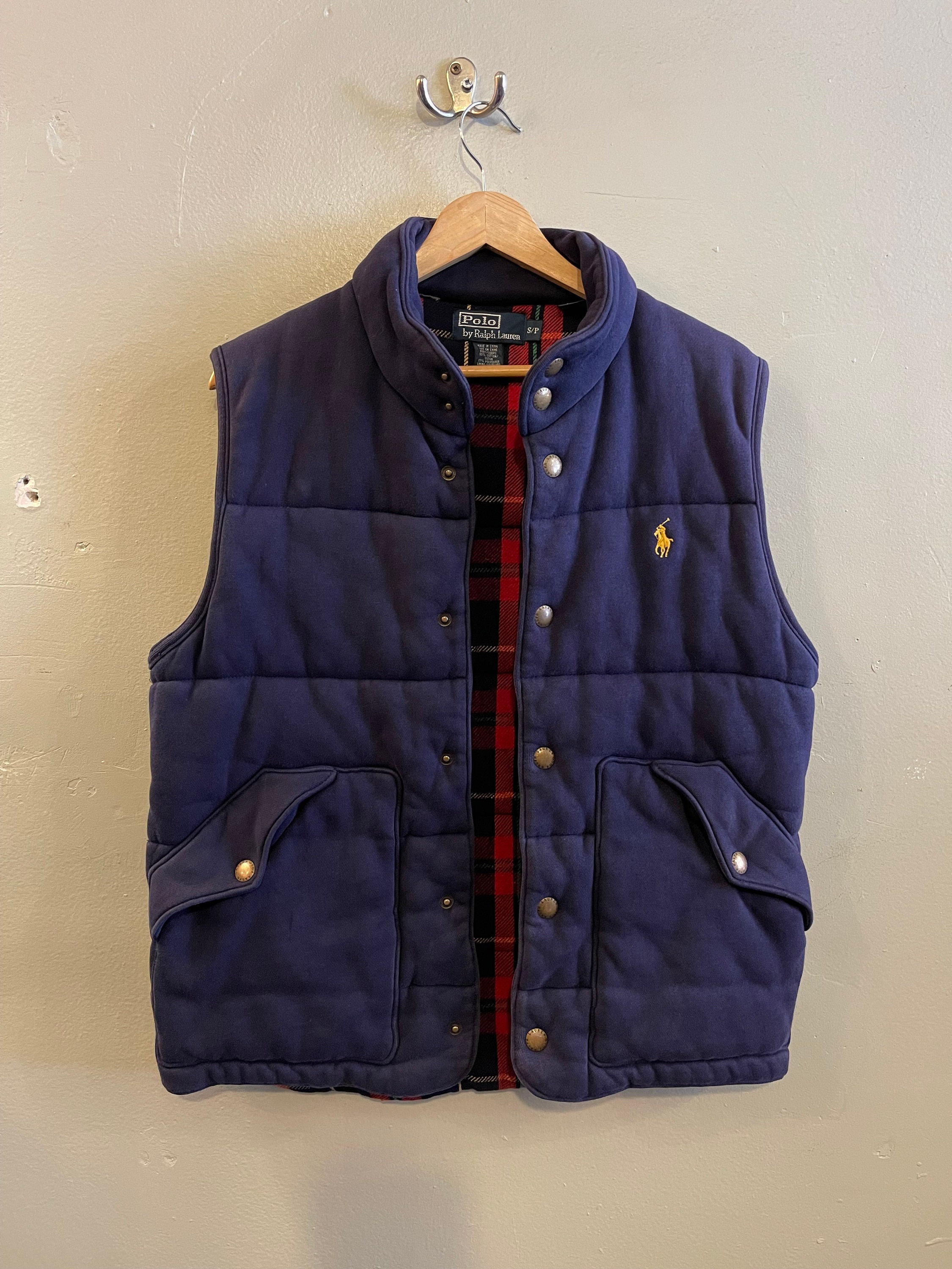 90s Polo Ralph Lauren Oild Cotton Vest S
