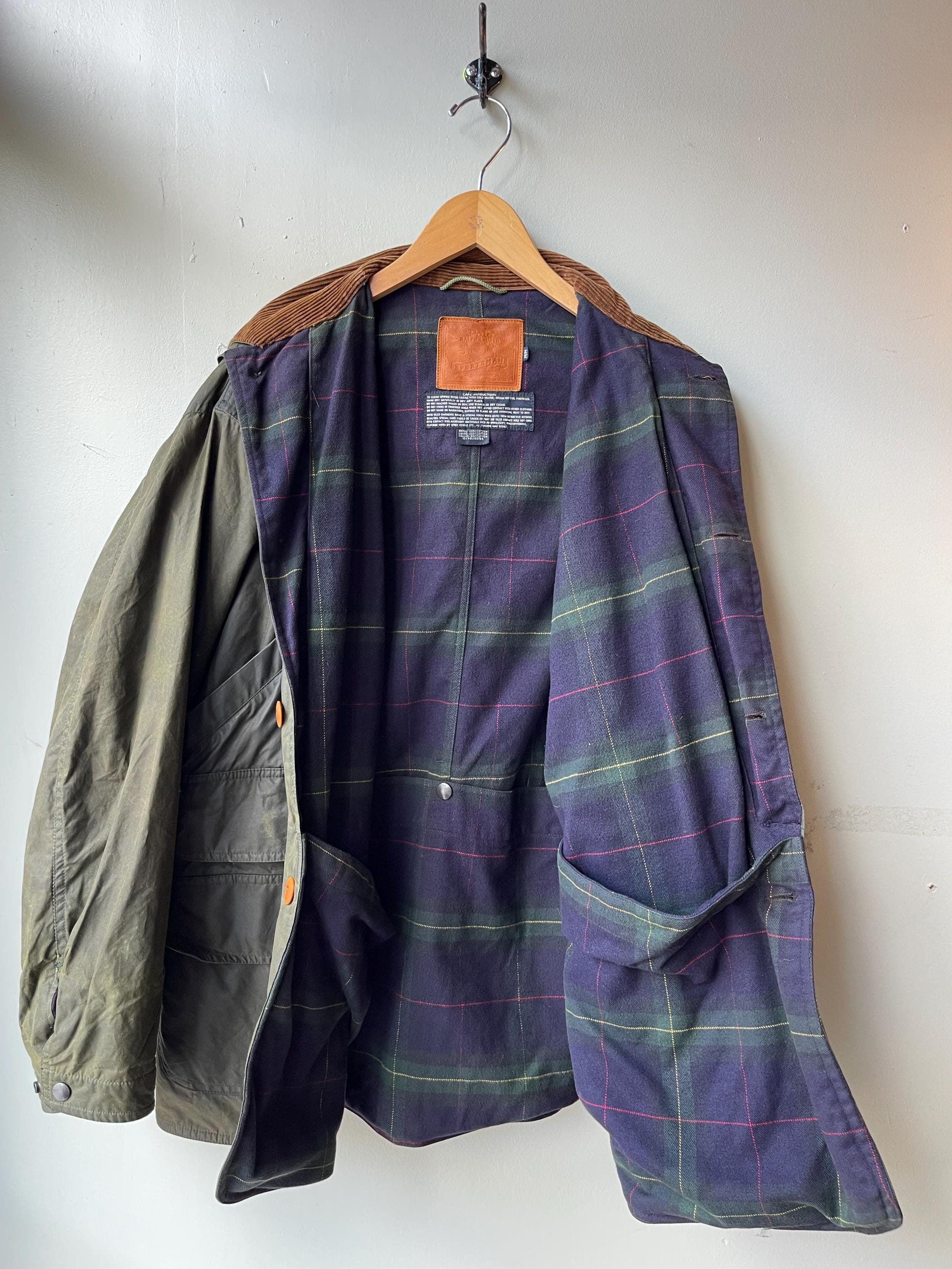POLO RL / Sportsman / Heavy Wax Jacket / 90s Vintage / Vintage 