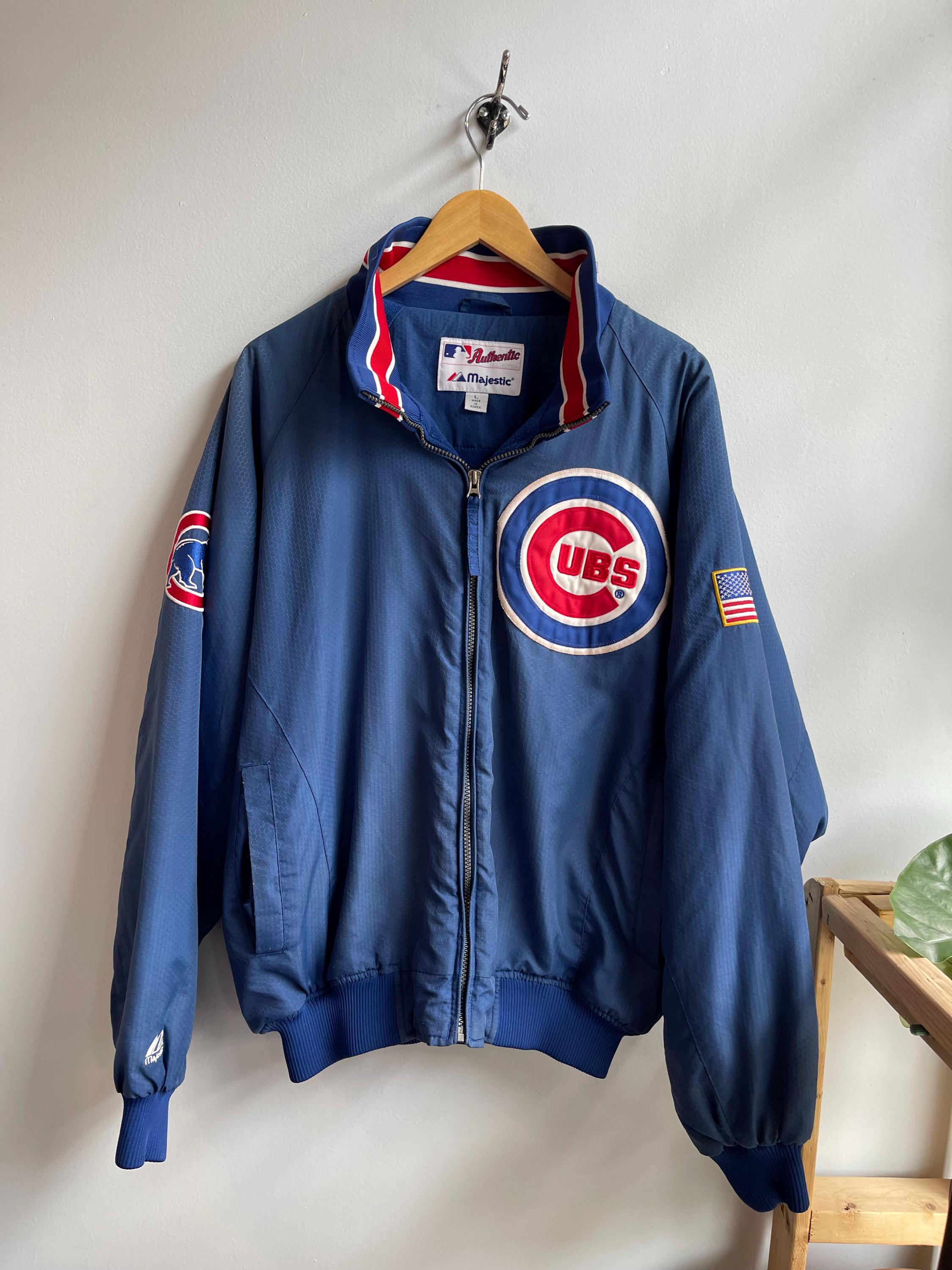 CUBS / Chicago Cubs Dugout Jacket / Vintage Cubbies Jacket