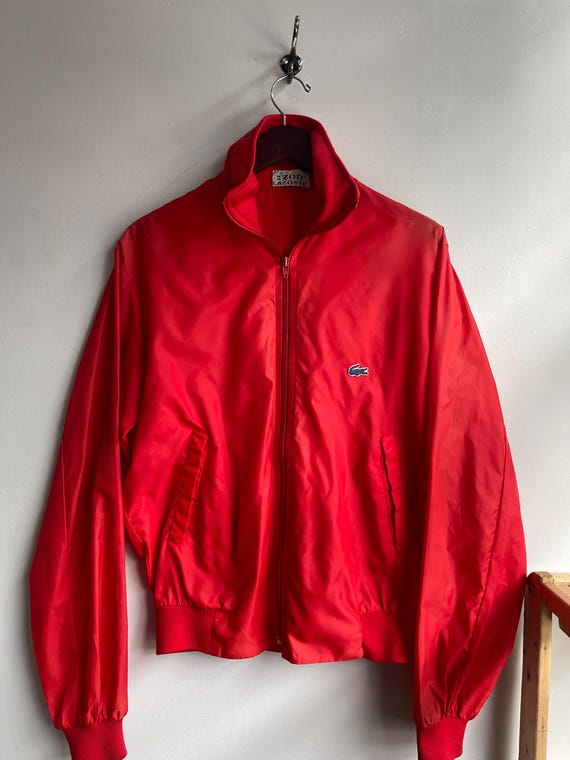 IZOD / Vintage Windbreaker / Red / 80s Vintage Izod / Vintage