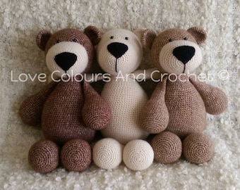 Teddy Bear Amigurumi Stuffed Animal Toy Crochet