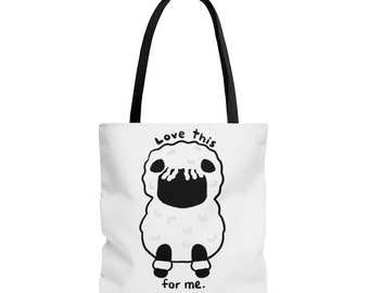 Cute Valais Blacknose Sheep Tote Bag