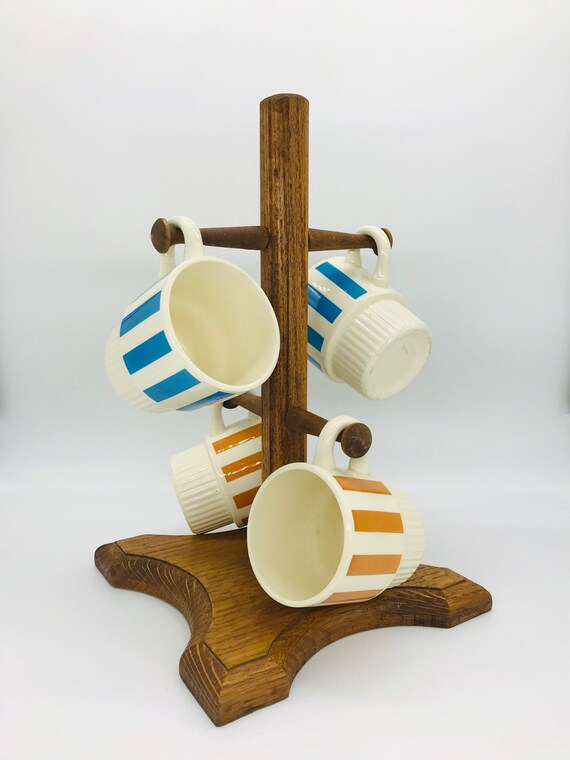 Wooden Mug Tree Etsy