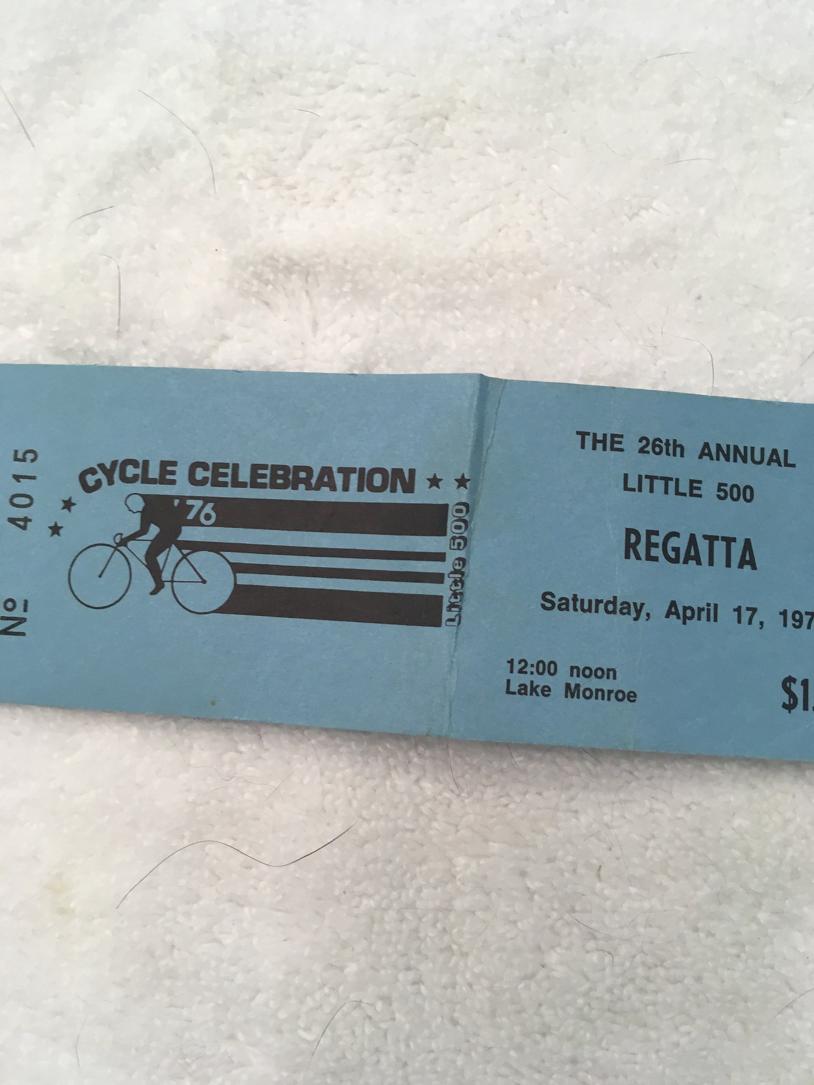 Indiana University Little 500 1976 IU Regatta Ticket Etsy