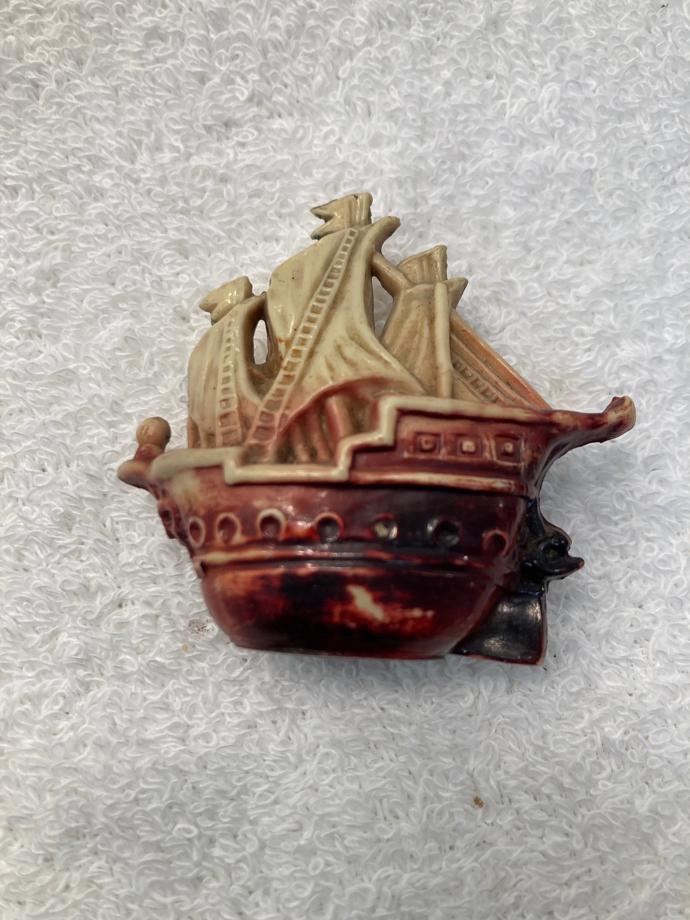 Vintage Celluloid Ship novelty tape measure Etsy España