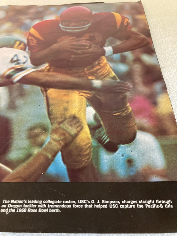 Indiana University 1968 Rose Bowl Program: O.J. Simpson Cover, IU vs USC  Rosters - Etsy sterreich