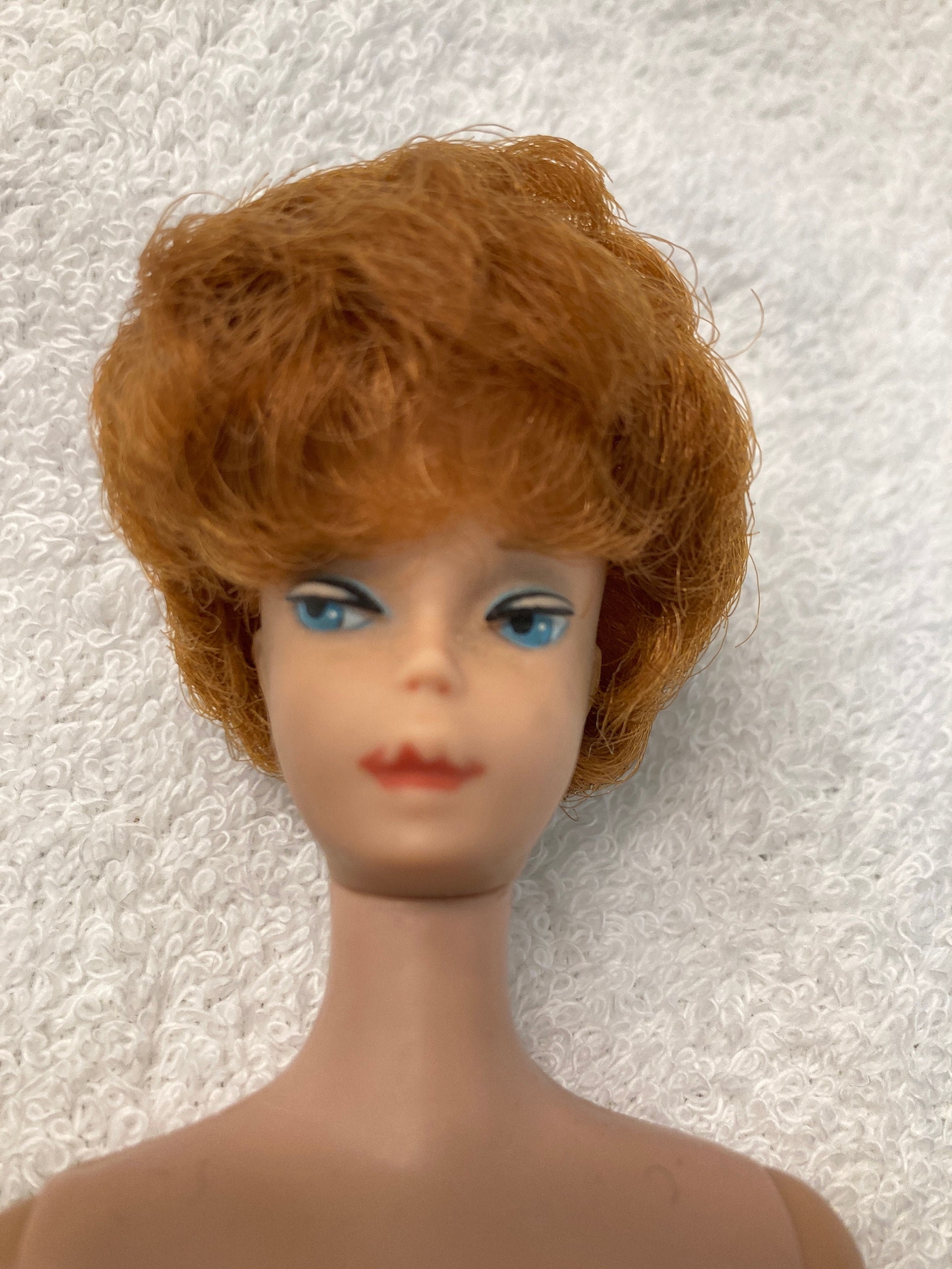 Vintage 1960's Ish Mattel Barbie Midge Doll Bubble Cut Red , Collectible From Japan, Says Japan