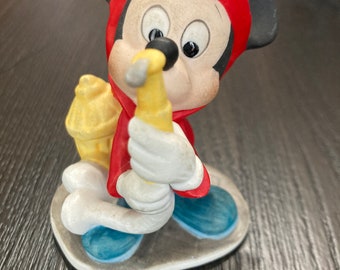 Mickey Mouse Figurine Firefighter Vintage, Mickey saving the day