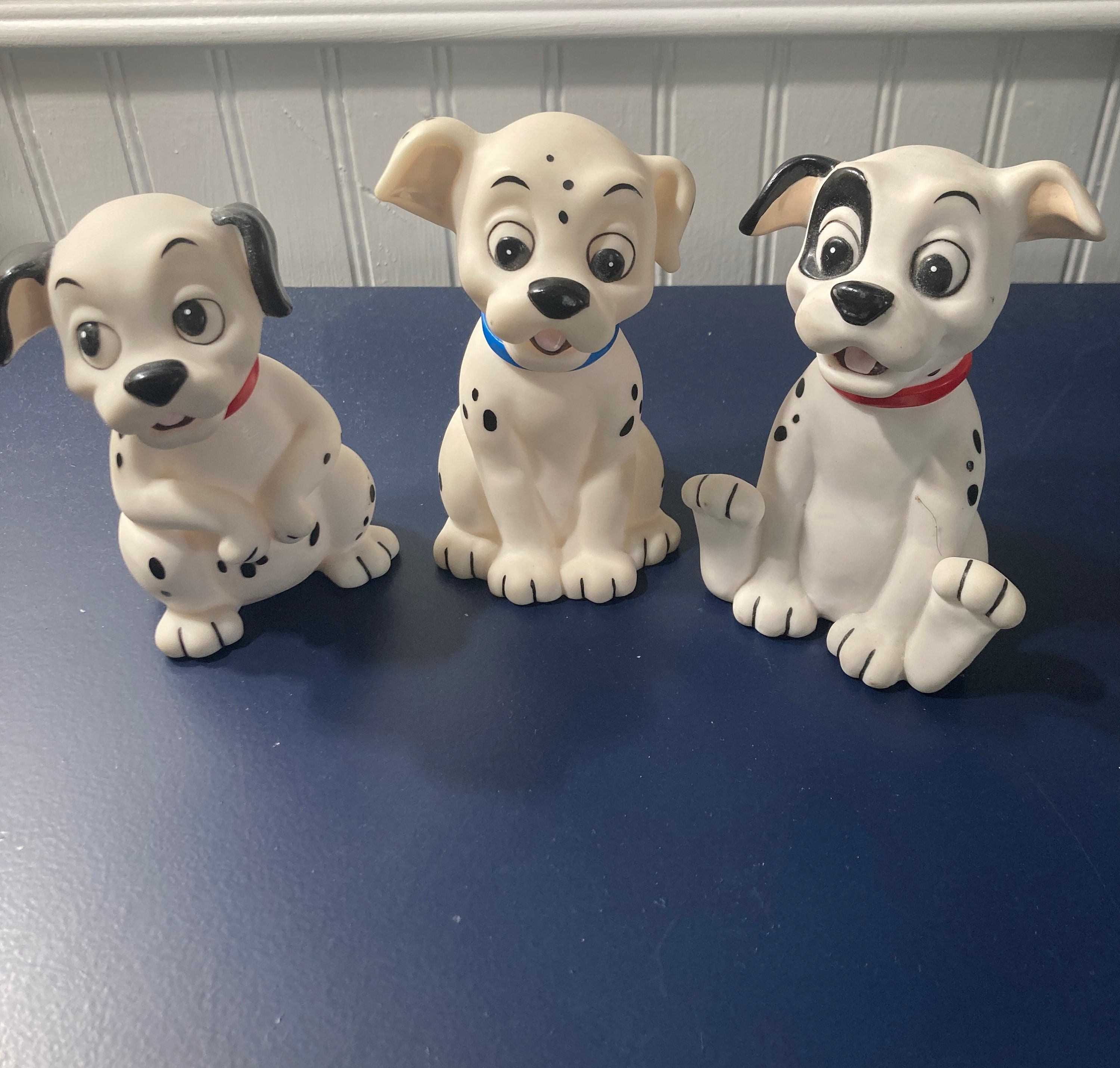 Disney, Vintage Rubber Disney 101 Dalmations Squeak Toys, Set of 3