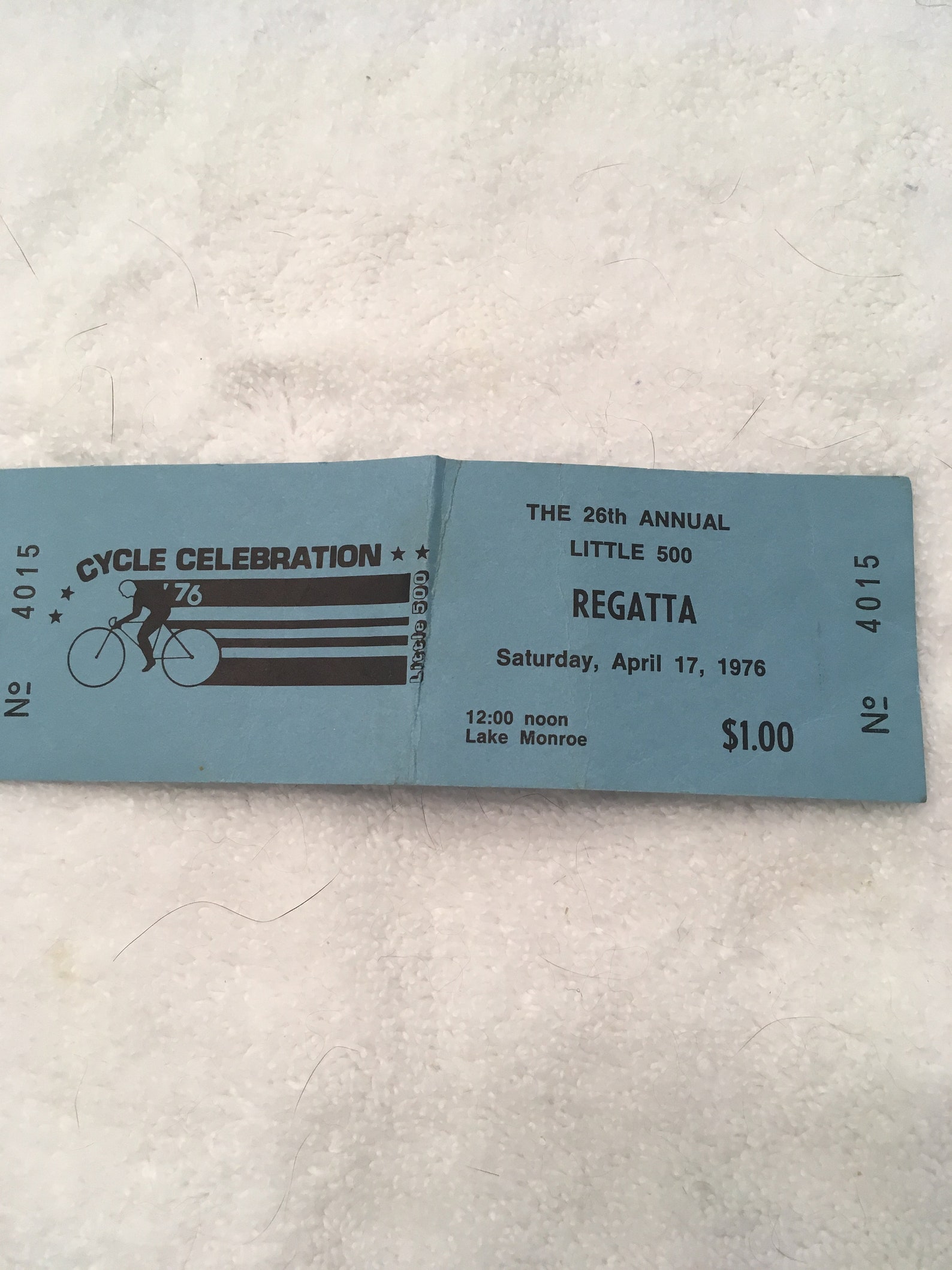 Indiana University Little 500 1976 IU Regatta Ticket Etsy