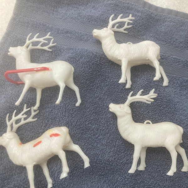 Plastic Reindeer Etsy