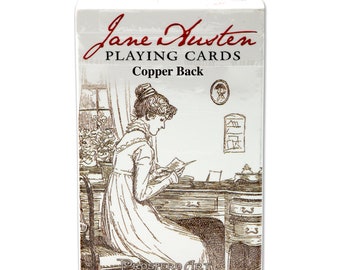 Jane Austen Playing Cards - COPPER Back