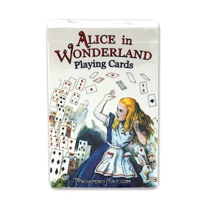 Alice In Wonderland Playing Cards - Blue Back Deck