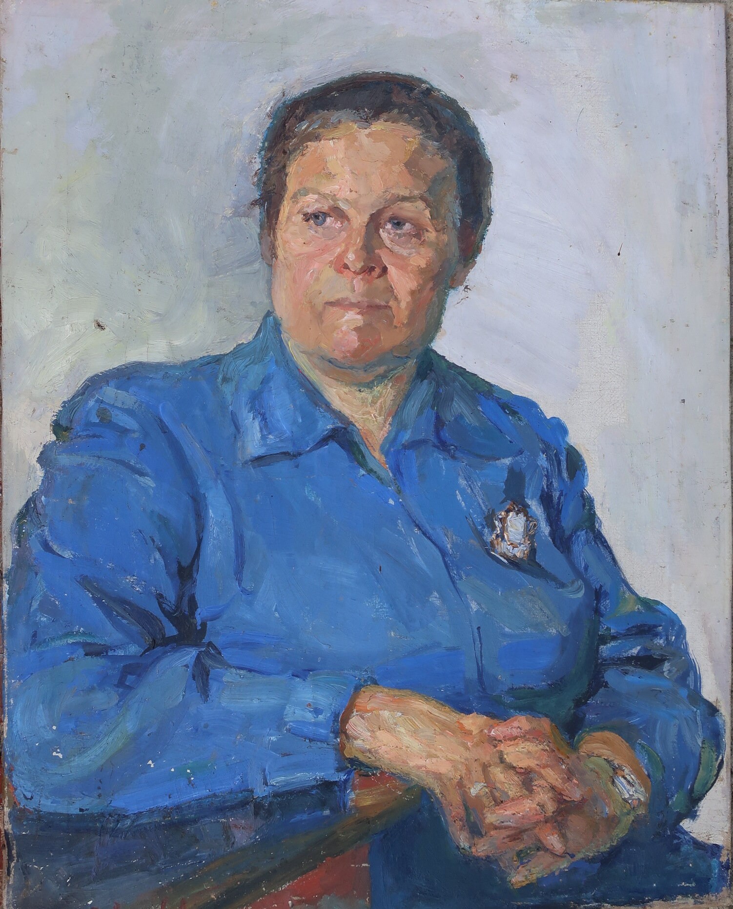 【S12号】good blue(portrait_s) oil painting S12号】good blue(portrait_s) oil painting