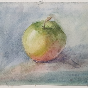 Natura morta con cibo Pittura a olio antica originale Arte sovietica Artista ucraino 15-21 (Igor)