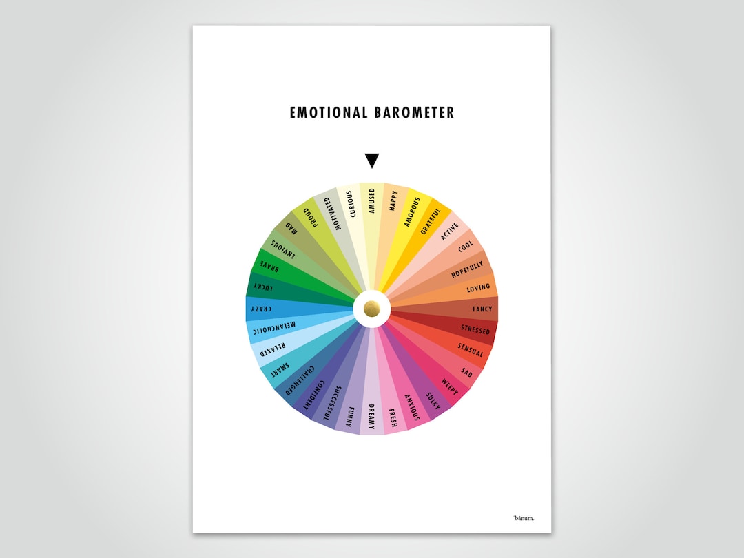 Banum Mood Barometer Poster Emotions Barometer Poster Etsy Israel
