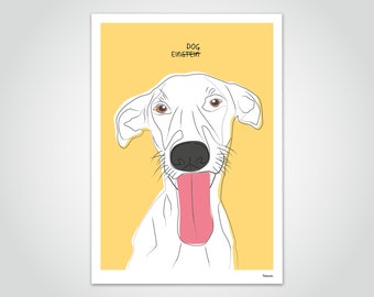 banum Eindog — Poster Dog, Poster Pet, Funny Poster Quote, Poster Einstein, Poster Intelligence, Poster Children, Poster Children's Room