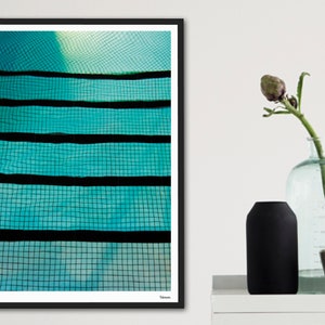 banum Fresh Poster swimming pool, photography pool, picture beach summer, art print holiday, decoration living room, picture Scandinavian, poster sea image 5