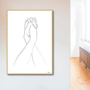 Banum Hand N1 Poster Hands Drawing, Fine Line Art Hands, Poster Praying Hands, Poster Prayer Hands, Poster Wedding, Poster Gratitude image 3