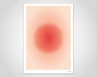 banum pink circle — poster low poly, poster polygon pink, poster rose color gradient, art print circle, poster geometry, decoration living room pink