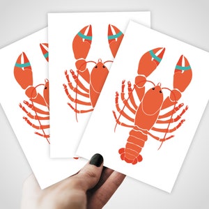 banum postcard lobster funny postcards lobster, greeting cards sea sea, postcards maritime, postcards gourmet lobster red, card animals sea image 2