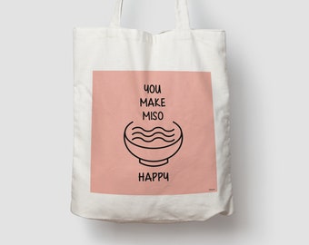 bolsa de algodón banum Miso - bolsa de yute, bolsa de compras, bolsa orgánica, bolsa de yute, bolsa de transporte, bolsa de tela, bolso de hombro, Japón