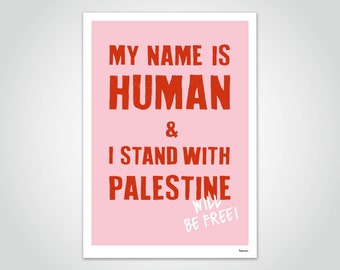 banum Free Palestine N6 — Poster Palästina, Poster Free Palästina, Poster Gaza Freiheit, Poster Spende Palästina, Poster Frieden Freiheit