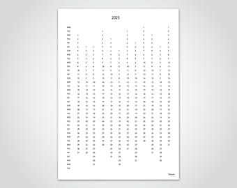 Kalender 2026 — Banum verticale kalender 2027, posterkalender, kalenderposter, wandkalender 2026/27, jaarkalender, maankalender woonkamer