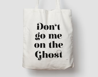 banum cotton bag Ghost - jute bag ghost, shopping bag saying, jute bag, carrying bag, fabric bag, bag, shoulder bag