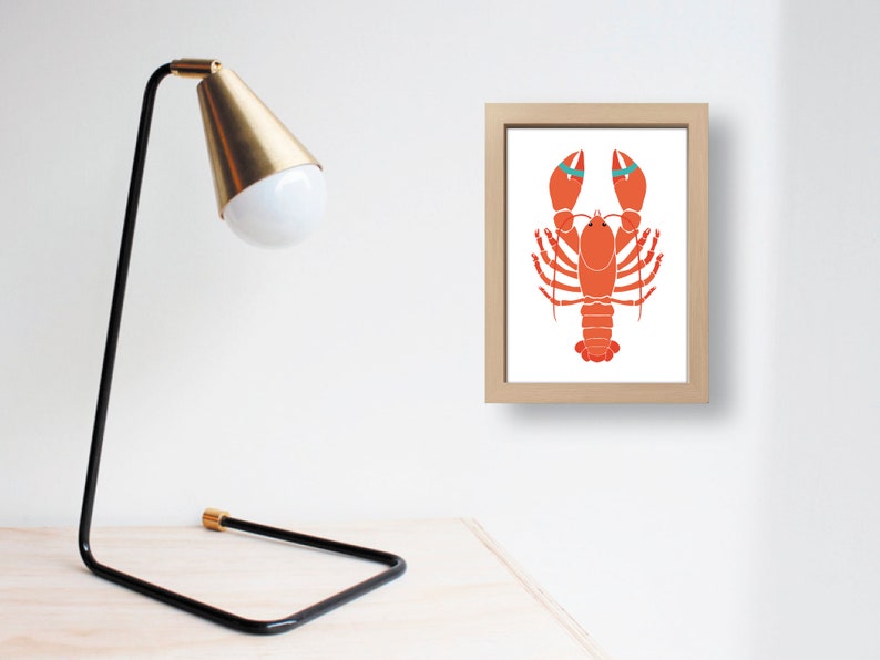 banum postcard lobster funny postcards lobster, greeting cards sea sea, postcards maritime, postcards gourmet lobster red, card animals sea image 3