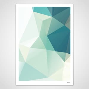 Lagoon 1 — Poster,Scandinavian,Art,Art Prints,Illustration,Geometric,Gifts,Minimalist,Sea,Holiday,Beach,Summer