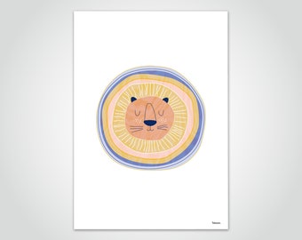 banum Lion N1 — Poster Lion, Pictures Safari Africa, Art Prints Animals Wild Animals, Poster Children's Room, Poster Cat, Children's Poster, Animal Pictures