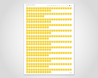 banum Smiley Yellow — Calendar 2023, calendar planner, poster calendar, calendar poster, wall calendar 2023, annual calendar Emoji, living room decoration