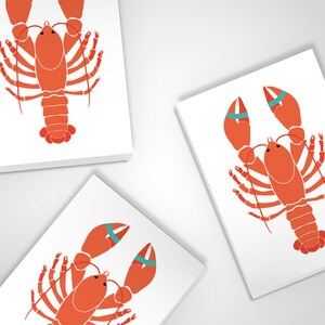 banum carte postale homard cartes postales rigolotes homard, cartes de voeux mer mer, cartes postales maritimes, cartes postales gourmandes homard rouge, carte animaux mer image 8