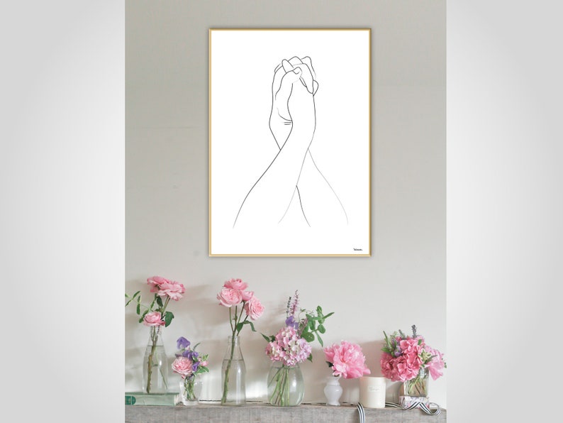 Banum Hand N1 Poster Hands Drawing, Fine Line Art Hands, Poster Praying Hands, Poster Prayer Hands, Poster Wedding, Poster Gratitude image 7