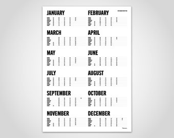 banum trend — calendar 2024, calendar planner, poster calendar, calendar poster, wall calendar 2024, annual calendar annual planner, living room decoration