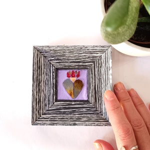 Sacred heart ex voto in artistic mosaic handmade in Italy.