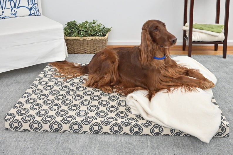 Organic Dog Bed Cover Organic Cotton Denim Grey and Natural Etsy