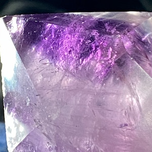 2.4, Amethyst Point, Polished Amethyst Point, Natural Amethyst Stone, Amethyst Tower, Amethyst Crystal, Crystal Point, Purple Amethyst Stone