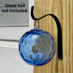 Wrought Iron Wall Hanger Bracket for Friendship Balls and other hanging objects. Gift for Home