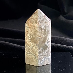 2.5”, 105.9g, Crazy Lace Agate Polished Tower, Banded Lace Agate, High Quality Healing Crystal, Mexican Crazy Lace Agate