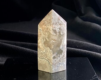 2.5”, 105.9g, Crazy Lace Agate Polished Tower, Banded Lace Agate, High Quality Healing Crystal, Mexican Crazy Lace Agate