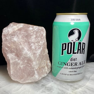 4&quot;, 3.5 Lbs, Hugh Rose Quartz Raw Chunk, Rough Rose Quartz, Rose Quartz Large Crystal, Large Rose Quartz, Home Decor, Rose Quartz Rough Cut
