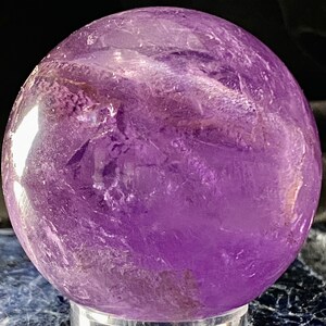 247g, 2.2&quot;, Amethyst Sphere, Polished Amethyst Sphere, Natural Amethyst Stone, Amethyst Orb, Amethyst Crystal, Crystal Ball, Purple Amethyst