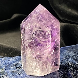 Amethyst Point, Polished Amethyst Point, Natural Amethyst Stone, Amethyst Tower, Amethyst Crystal, Crystal Point, Purple Amethyst Stone
